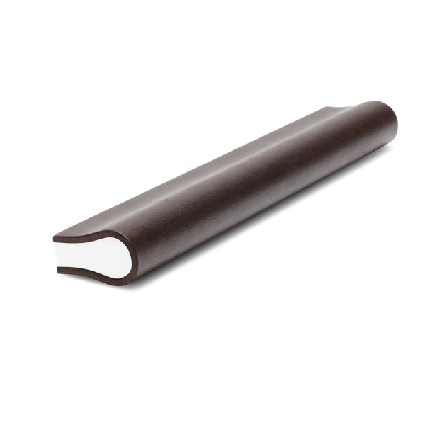Leather Bound Pull 03 | Chocolate | White Core | 148mm Length