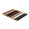 Leather Recessed Pulls | British Tan | Matching Edge | Exposed Brass Core | from