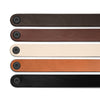 Leather Rounded Tab | Contrast Stitch | British Tan (Fixing Included)