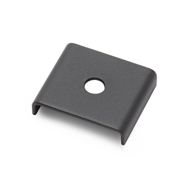 End Cap for Leather Tab Long | Black Matt