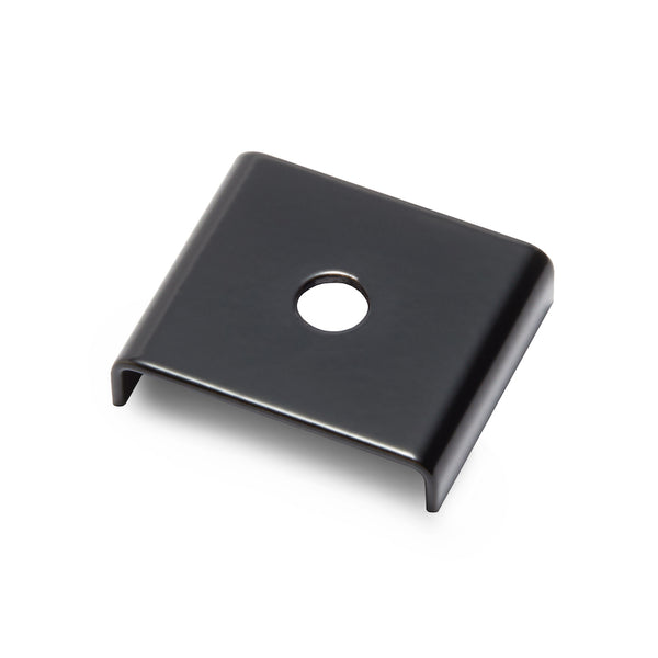 End Caps for Leather Handle 01 | Set of 2 | Black Satin