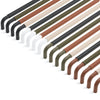 Contour Cabinetry Handle | White Satin with Classic Grey Leather Wrap | from