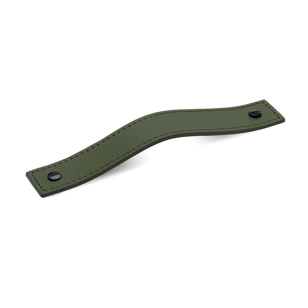 Leather 01 Handles | Matching Stitch | Olive