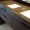 Leather Recessed Pulls | British Tan | Black Edge | Black Oak Core | from