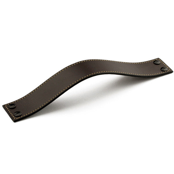 Leather 02 Handles | Contrast Stitch | Chocolate