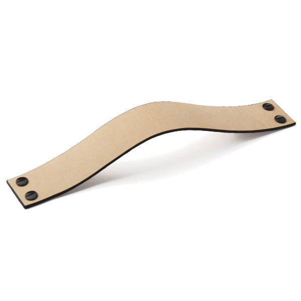 Leather 02 Handles | Natural | Black Edge