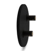 Leather Round Stacked Entry Handle | Single | Black
