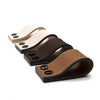 Leather Tab Wide  | White