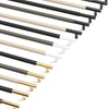 Slimline Cabinetry Handle | Brass Satin with Natural Leather Wrap | from
