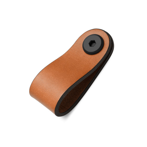 Leather Rounded Tab | Saddle Tan (Fixing Included)