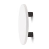Leather Round Stacked Entry Handle | Single | White